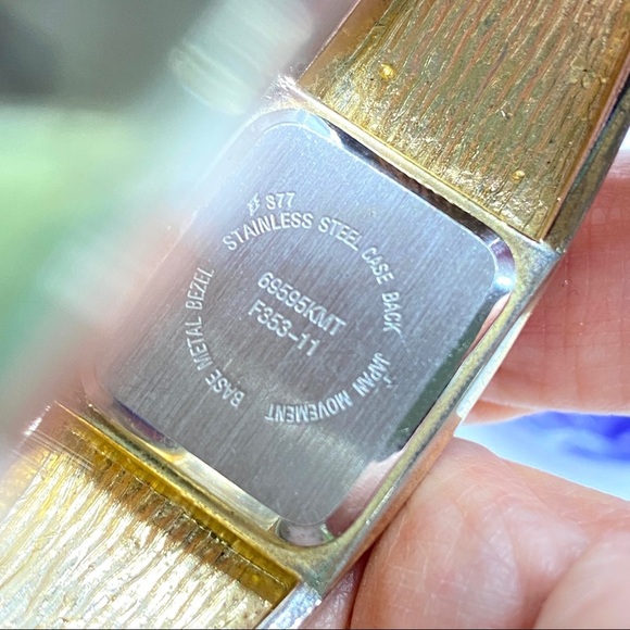 JS Wrist Watch Gold Bangle Magnetic Cuff Watch - Picture 2 of 5